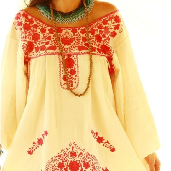 long sleeve mexican dress